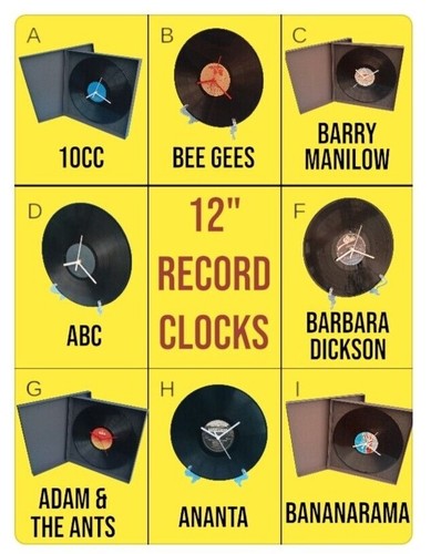 Vinyl wall clocks - wall,